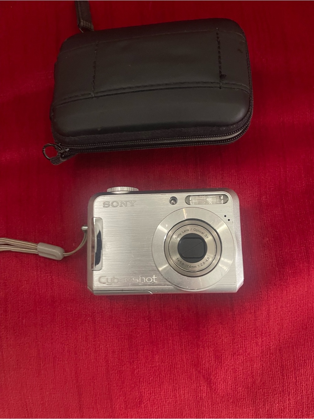 Sony Cyber-shot Digital Camera - Silver with Black Case